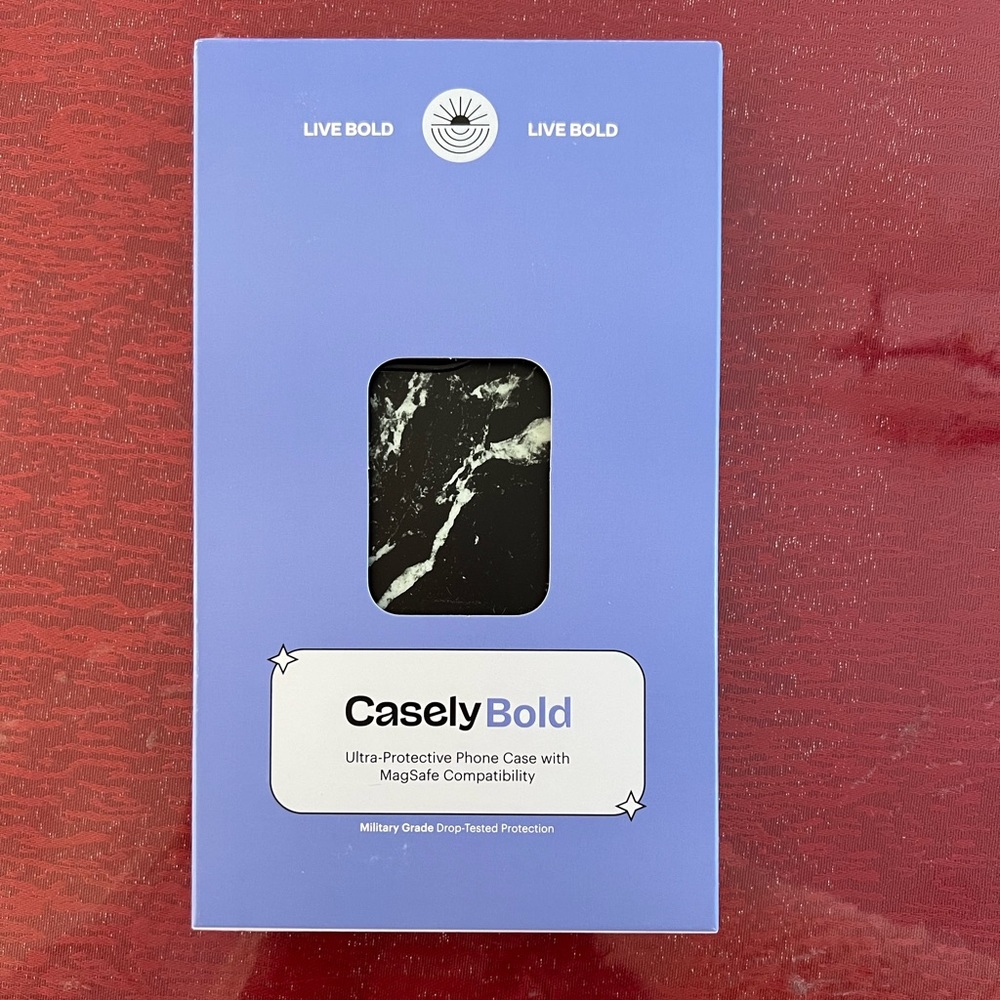 Casely iPhone 13 Pro | NWT | Black Pearl | Classic Black Marble Case